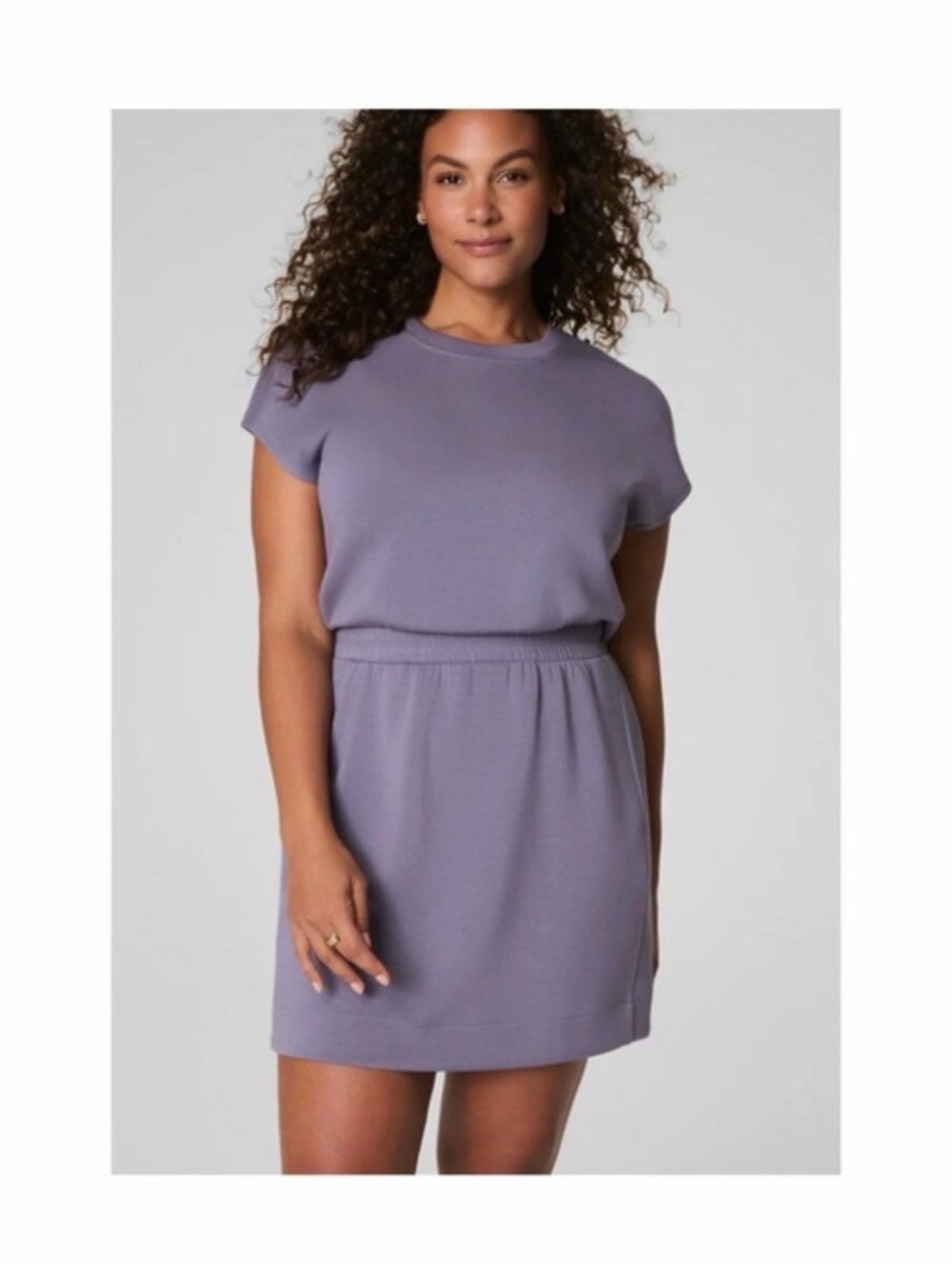 Spanx Air Essentials Cinched Mini Dress in Orchid Ash